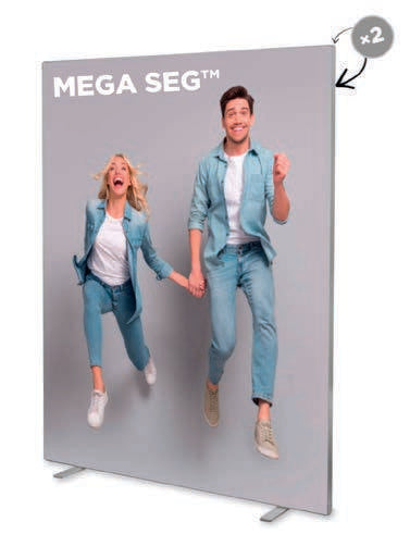 MEGA SEG Flex textil háttérfal – gyártói mintagrafika, illusztráció